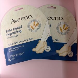 Aveeno Skin Relief Repairing Foot Mask - 4 single use slippers